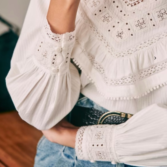 Sezane Gloria Blouse size 0 - Picture 5 of 9